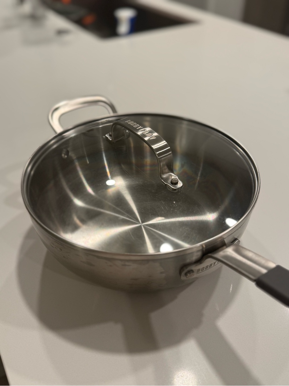 GreenPan x Bobby Flay Stainless Steel 3.75QT Saucepan & Glass Lid - Used